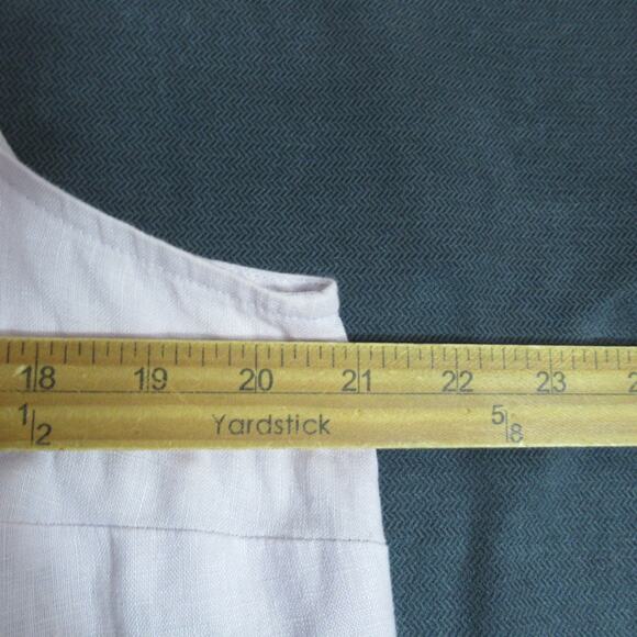 J Jill Love Linen Dress Womens Large Lilac Lagenlook Midi Shift Beachy Travel - Picture 4 of 7